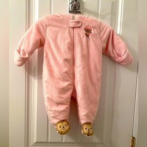 Baby Girl 6 Months One Piece Pink Cold Weather Wear